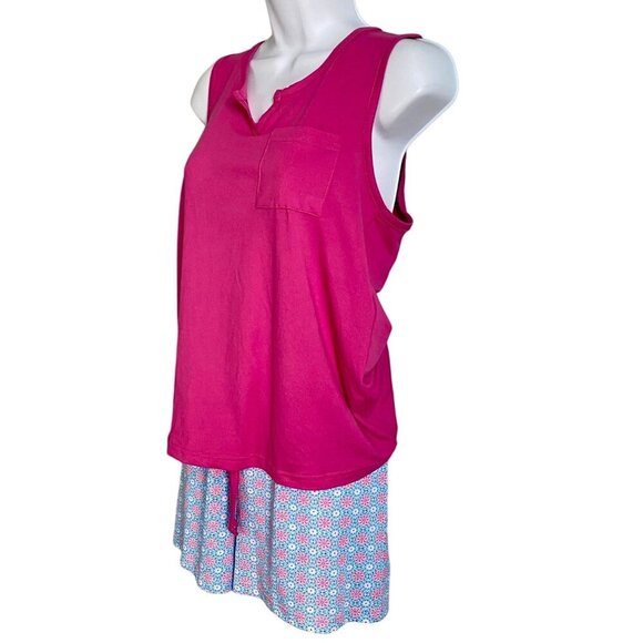 Ink+Ivy Womens Sleepwear Set Women's Small Pink Tank Floral Shorts NEW - Picture 8 of 13